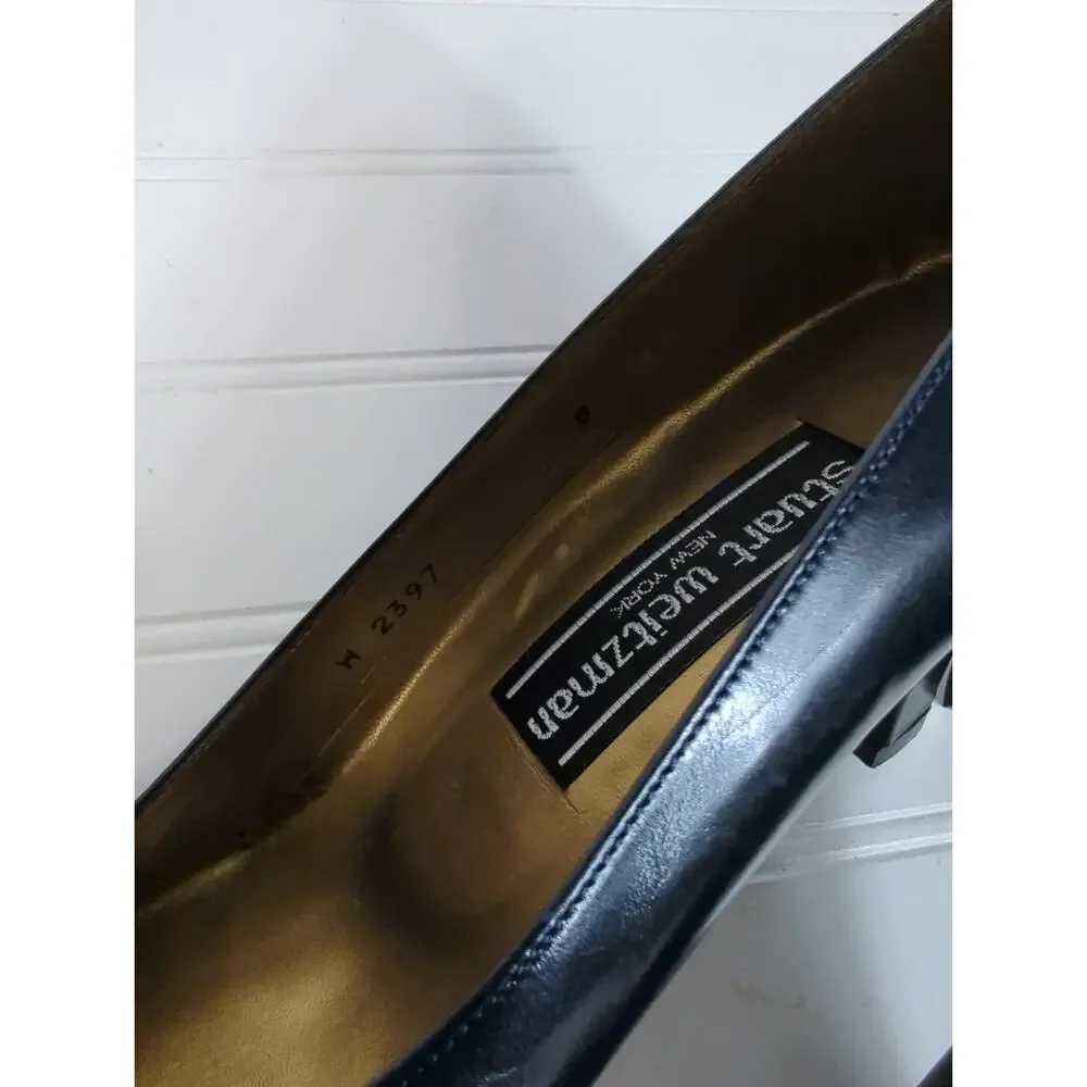 Stuart Weitzman Vintage Classic Pump Navy 8